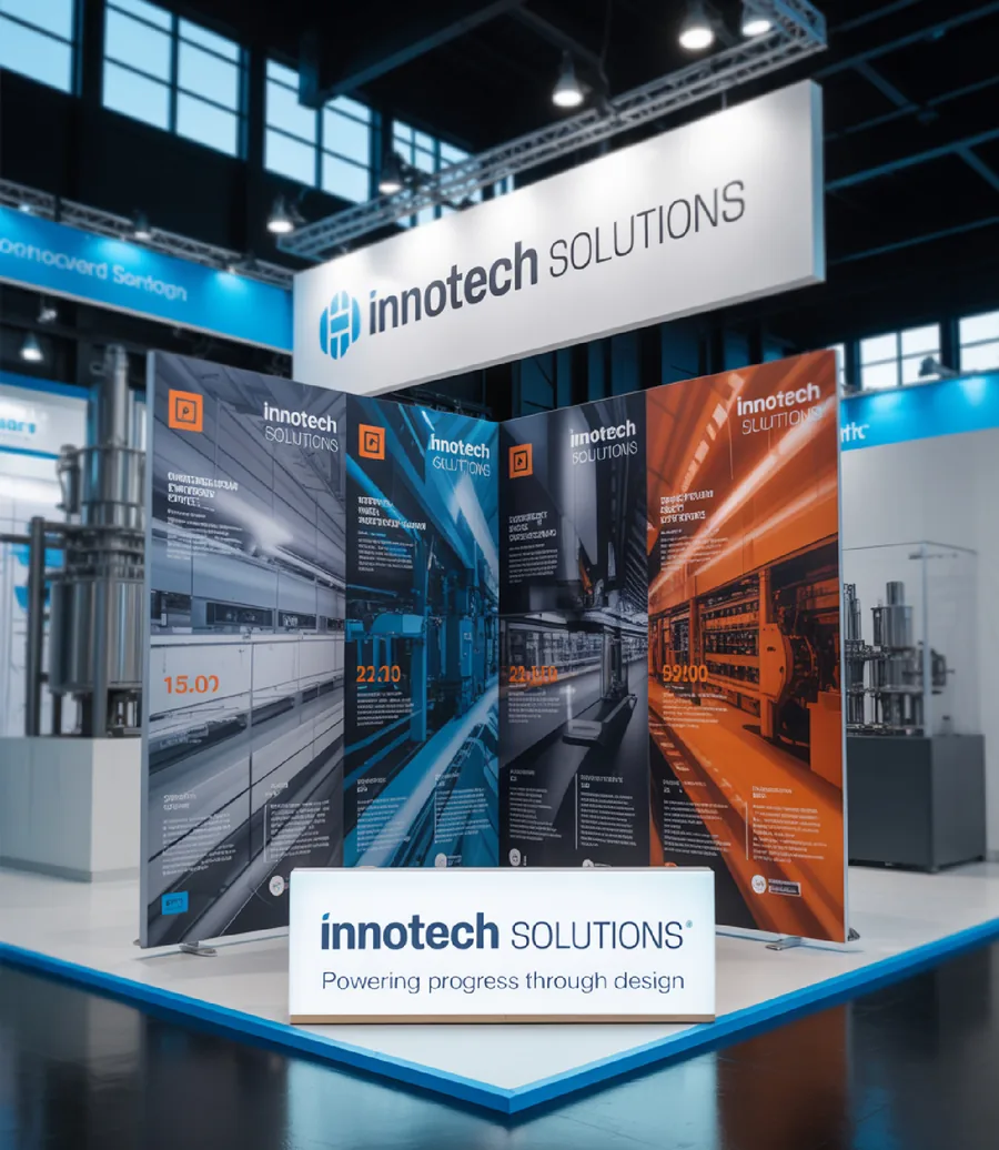 Paquete Gráfico para Lanzamiento en Exposición Industrial