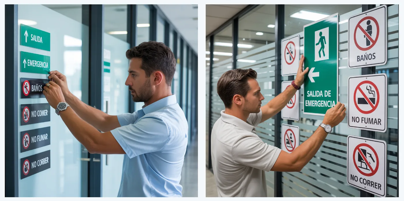 Instalación de gráfica y rotulación de PIS Power Industrial Solutions